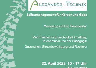APRIL 22nd: Workshop Wuppertal University